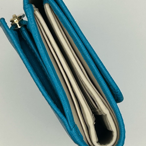 Furla Teal Leather Wallet - Picture 15 of 15